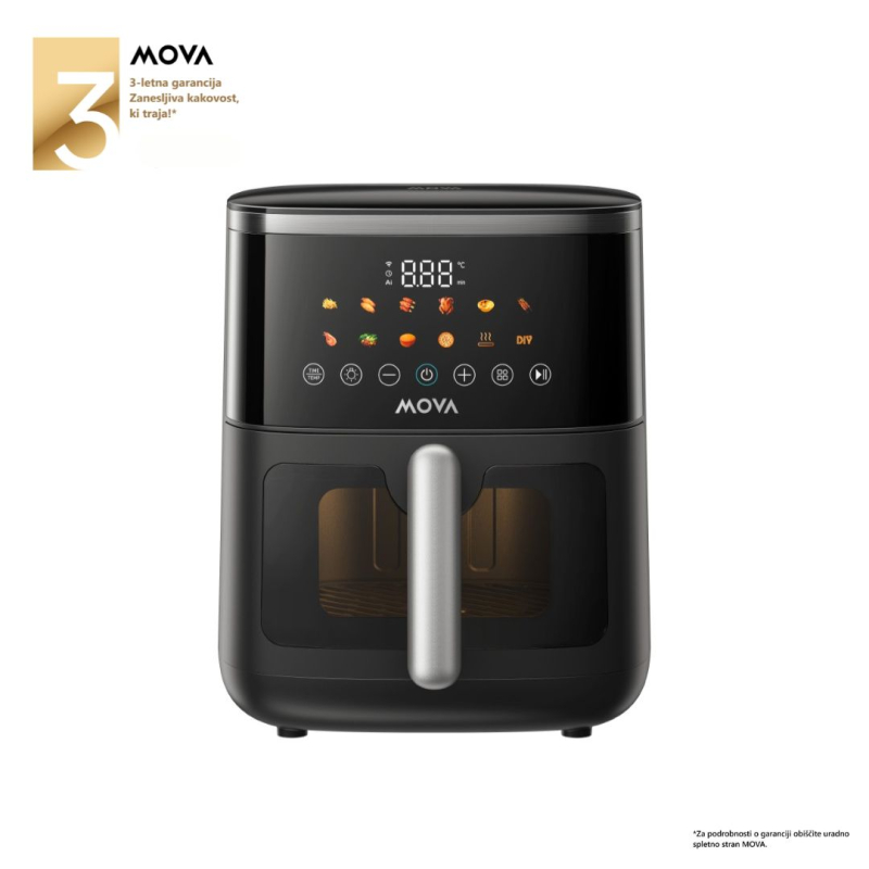 32abbbd729b2ac5f281565faf34de495 MOVA FD10 Pro Max Wi-Fi črn pametni cvrtnik na vroč zrak